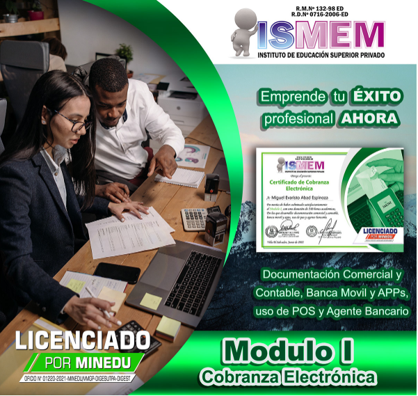 Diseño certificado cobranza electronica